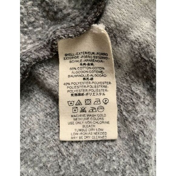 Free People Get It Oversized Raw Gray Burnout Boho Hoodie SWEATSHIRT TOP sz XS - Picture 7 of 8